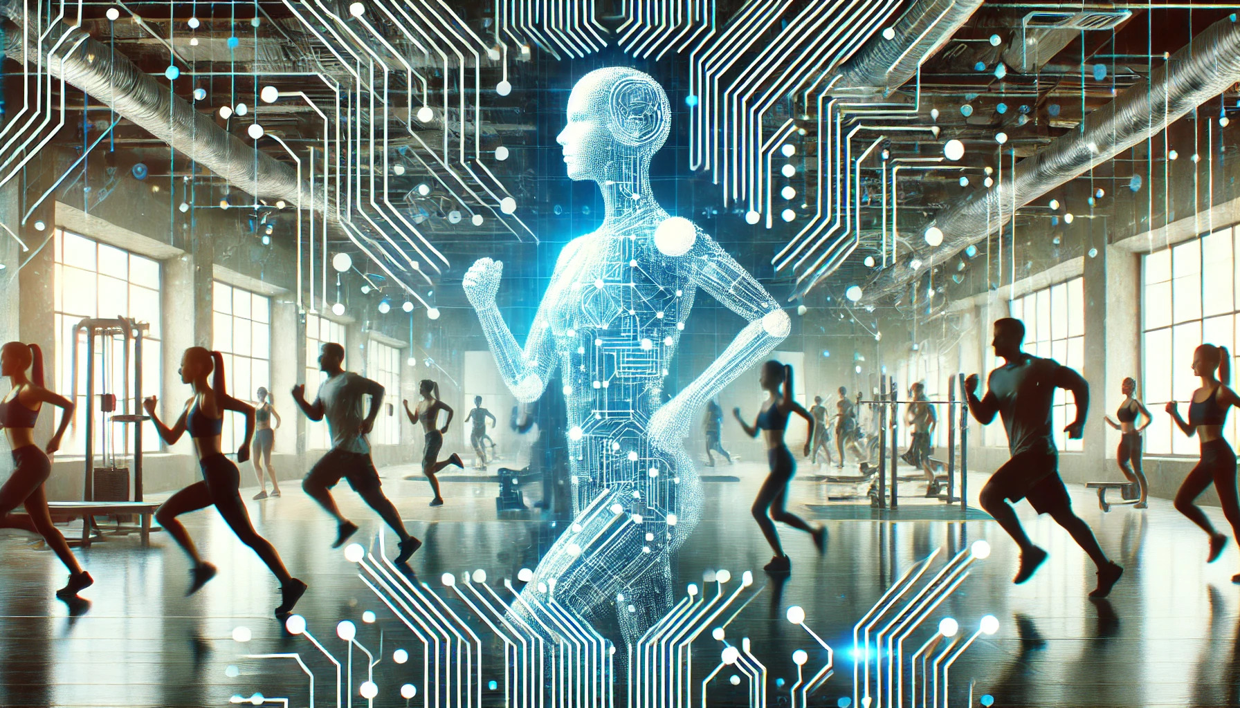 Another gym scene with bright lights